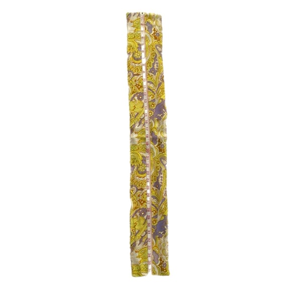 Preppy Twilly Style Scarf in shades of Gold, Yellow and Lilac - Picture 6 of 8